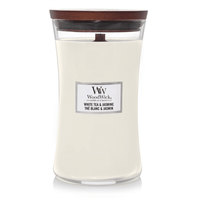 Woodwick white tea & Jasmin large