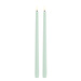UYUNI LED slim taper candle dusty green smooth 2 pack 2,3x32