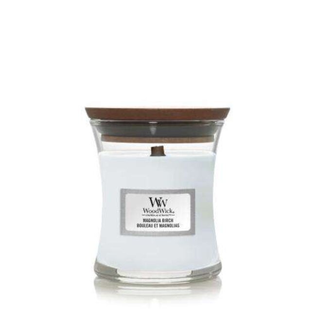 Woodwick Magnolia Birch Mini candle