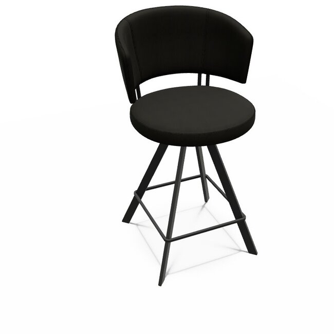 bar allure  poot zwart, stof onyx zwart