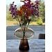 PTMD VAAS  amber kleur + BLOEMEN (6 stuks -3x2 ) AKTIEPRIJS