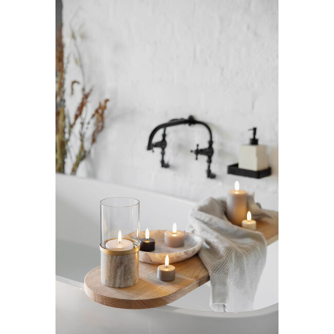 led tealight 400 battery incl, sandstone plaine 3.9x2.1