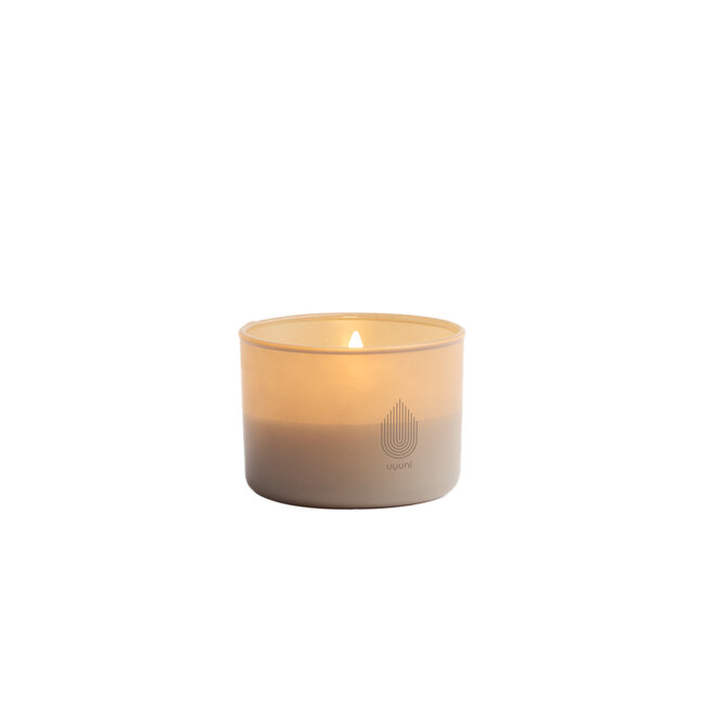 Uyuni glass candle beige 8,2x6 cm