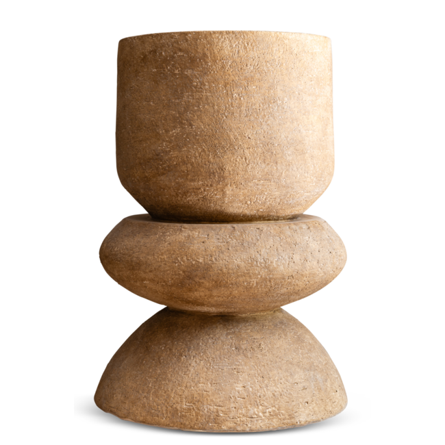 Planter dexter ceramics sand D36XH51 cm