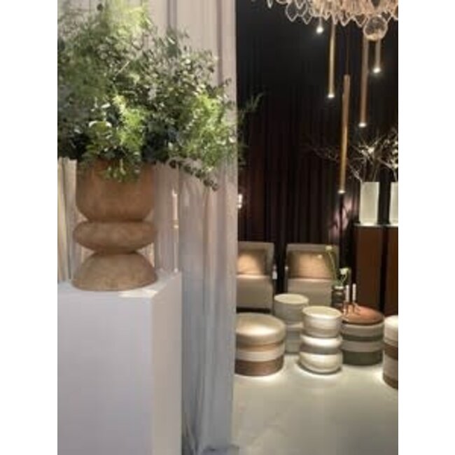 Planter dexter ceramics sand D36XH51 cm