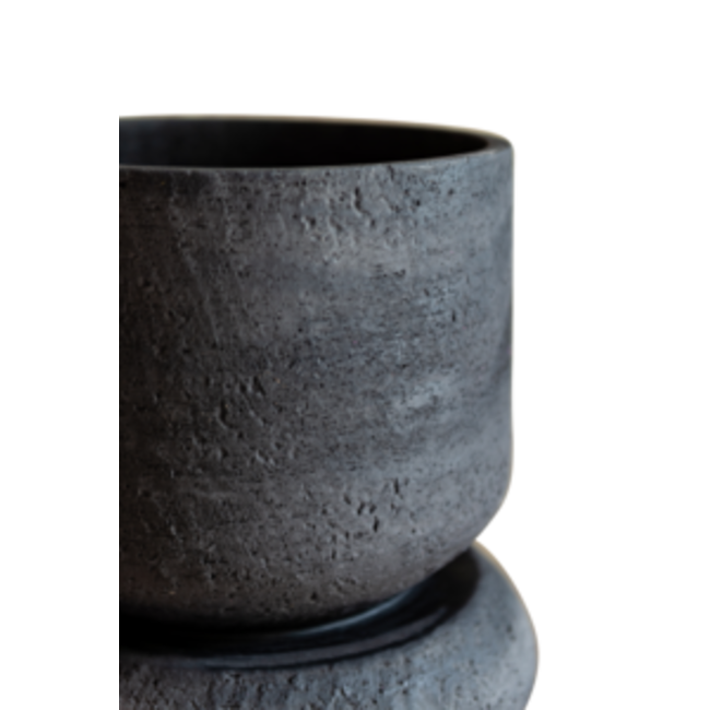 planter dexter ceramics  black D36xH51 cm