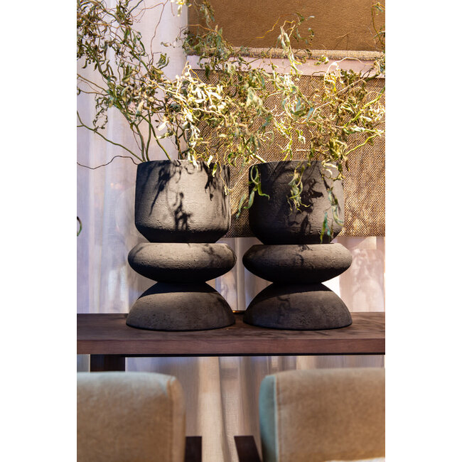 planter dexter ceramics  black D36xH51 cm