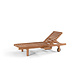 chaise longue en teck