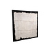 PTMD Suyen white canvas wall panel 120x4x120 cm