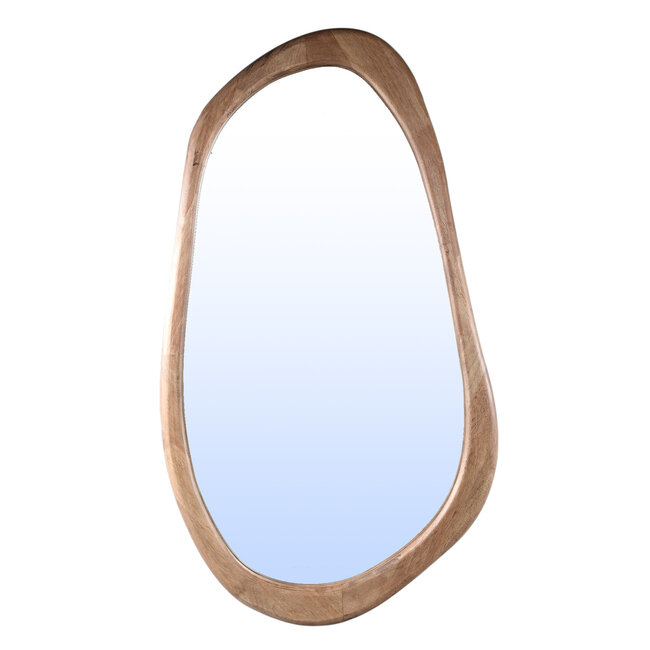 Neelix natural rubberwood organic mirror L