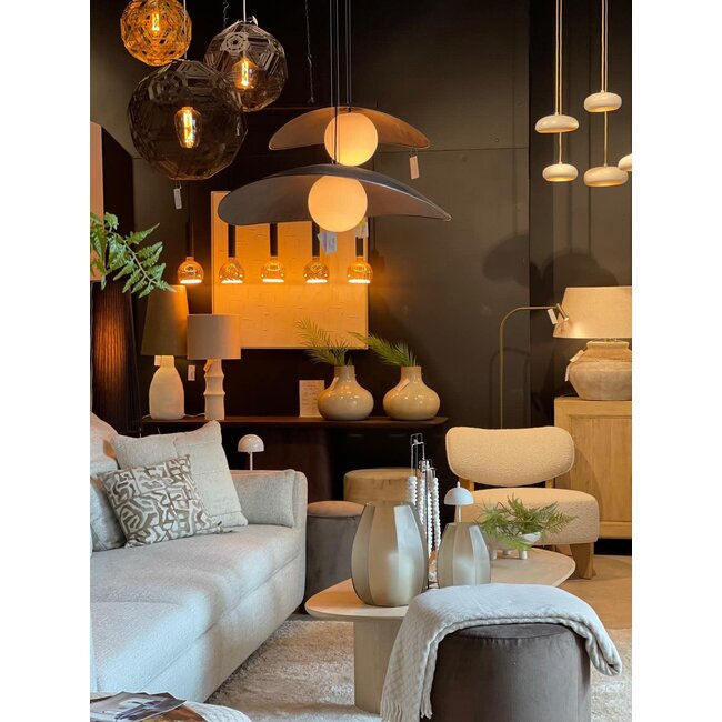 hanging lamp volo pendant iron wire metallic brown 108x74x18