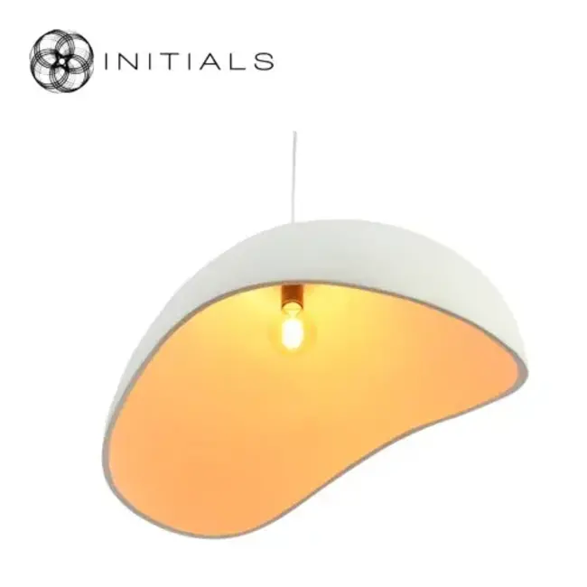 hanging lamp Rizal napoleon polyresin white l