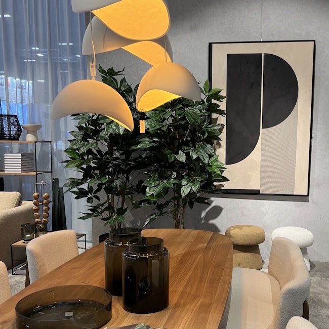 hanging lamp Rizal napoleon polyresin white l