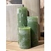 Dekocandle cylinder candle apple green dia 5.7x10