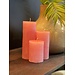 Dekocandle cylinder candle pink dia 7x15