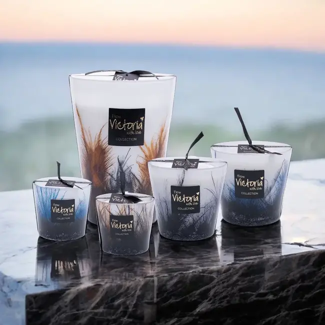 Geurkaars Victoria plumeau brown medium