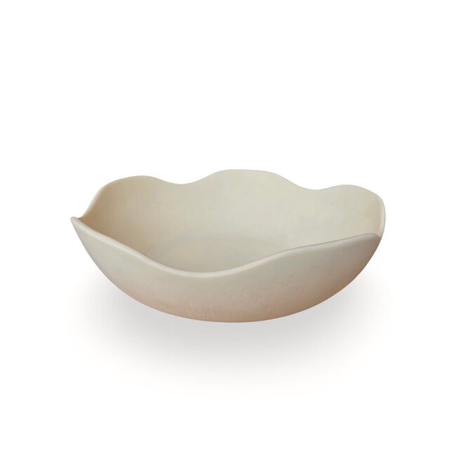 Serveerschaal  uit hars naturel dia 36 cm