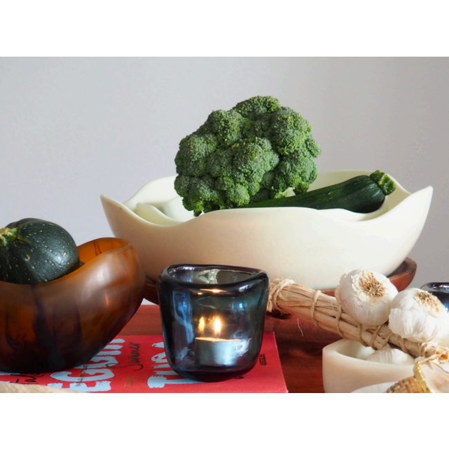 Serveerschaal  uit hars naturel dia 36 cm