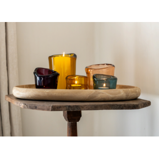 studio noticed Ovalen dienblad travertine look
