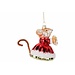 Cosy & Trendy Hanger mouse multi kleur 7x7xH10 cm glas