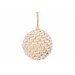 Cosy & Trendy Kerstbal drape crème d 8 cm textiel