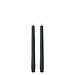 UYUNI LED taper candle, pine green , smooth 2 per doos 2,3X25 cm