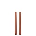 UYUNI lED taper candle , terracotta smooth 2/pack 2x 2,3x25 cm