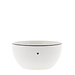 BASTION COLLECTIONS Bowl white M / edge black 14x7 cm