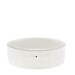 BASTION COLLECTIONS Bowl salad white w heart in black 27x 8 cm