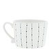 BASTION COLLECTIONS Cup white / hello you 10x8x7 cm