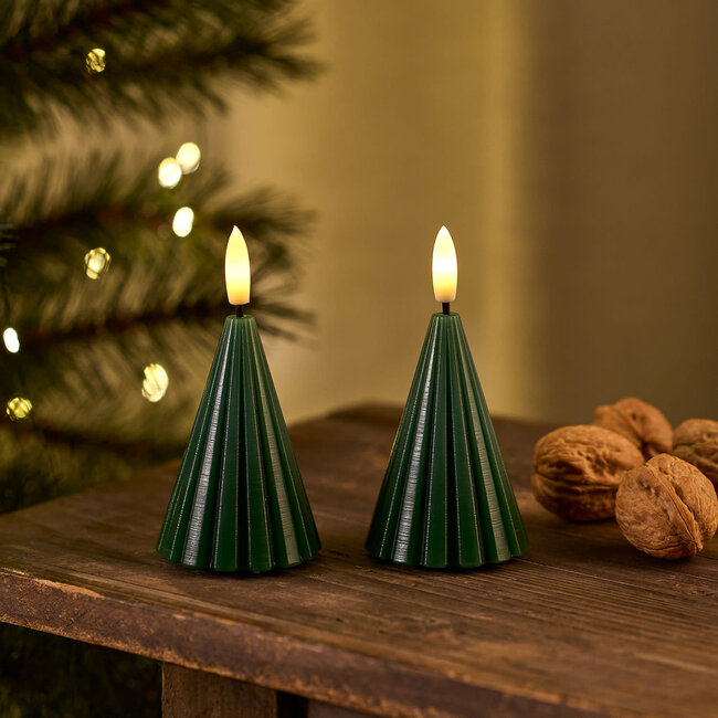 Laura tree 2 pcs set dia 5,7x11 green