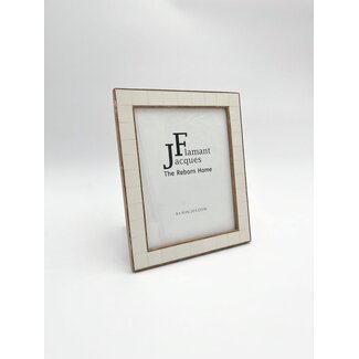 JF The Reborn Home Photo frame ivory block brown line 20x25 cm