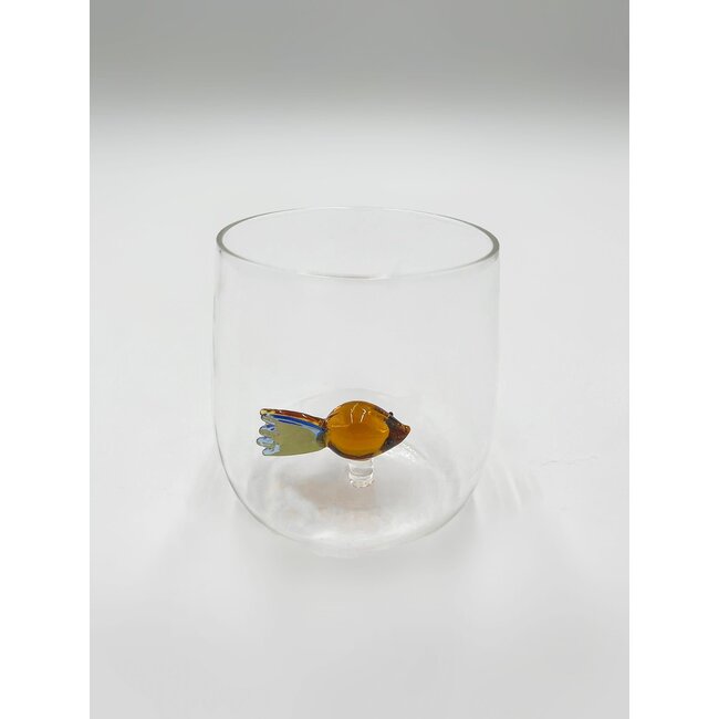 Waterglass fish amber