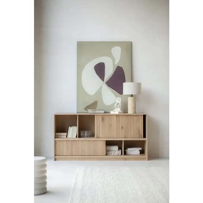 dressoir Milo 180x42x90 cm eik en eik fineer