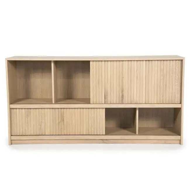 dressoir Milo 180x42x90 cm eik en eik fineer