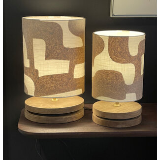 Marckdael Tafellamp livio large naturel dia 25 cm + cylinderkap 25x25x30 new look beige