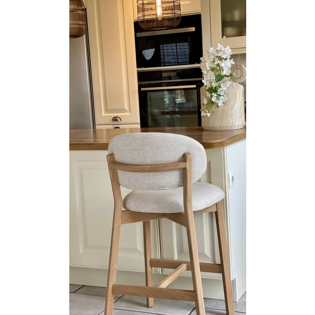 barstoel Mickey naturel beige moon