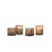 Dekocandle Tlightholder spotted peach dia9x7,5 cm