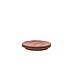 Dekocandle Plate cube print terracotta dia 39 cm