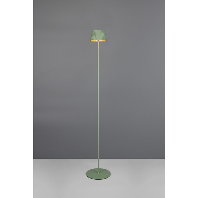 Vloerlamp  batterijlamp Suarez groen 1X led SMD 1,5VWatt, 200 Lm