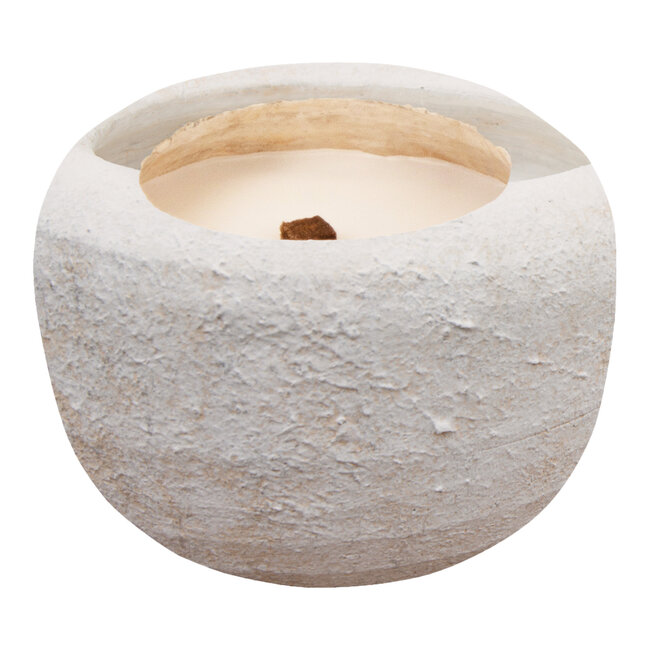 Gabor cream cement outdoor candle s