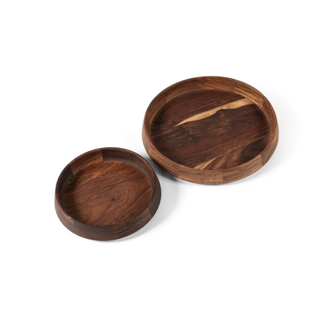 wooden bowl natural boiled dia 35x5 cm