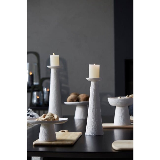 Kaarsenhouder 12,5x 12x37 cm ota creme