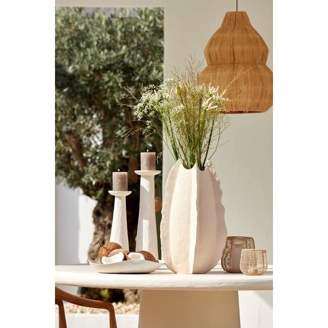 Kaarsenhouder ota crème 13x11x46 cm