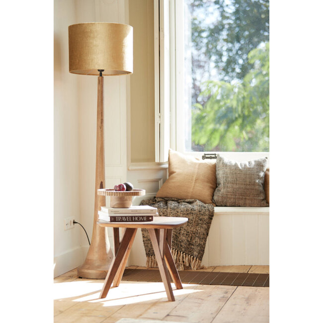 vloerlamp Jovany dia 25x135 cm hout (zonder kap)
