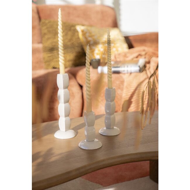 Prinz  beige candle holder set of 3