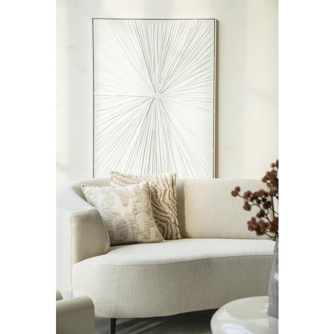 Kussen Waver beige 45x45 cm