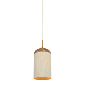 light and living hanglamp hout print naturel +touw crème dia 27.5x52 cm