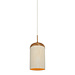 light and living hanglamp hout print naturel +touw crème dia 27.5x52 cm