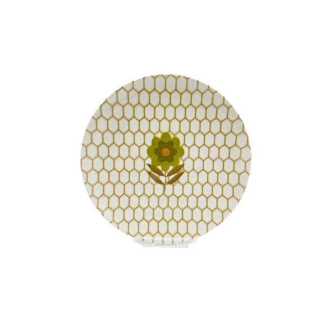 bord 19 cm flower green